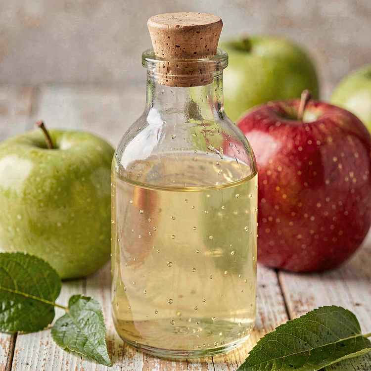 سرکه سیب خانگی اعلا در بطری شیشهای