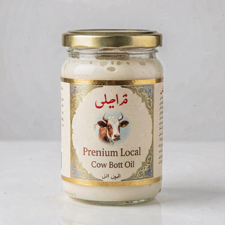 روغن گاوی خالص محلی در شیشه بهداشتی